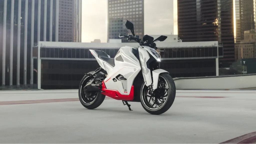 aesthetic shot of white ultraviolette ev