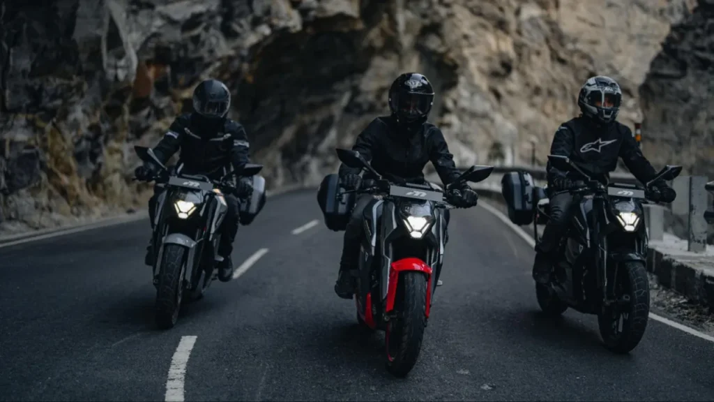 bikers on f77 mach 2 on the hill area